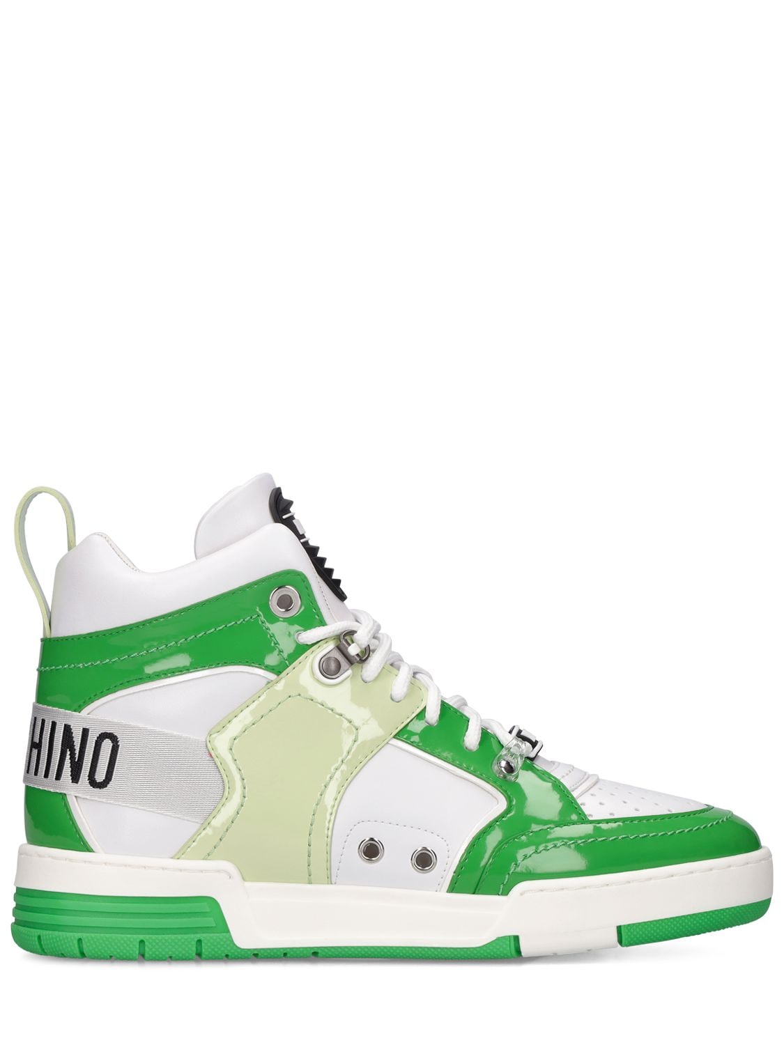 40mm Faux Leather High Top Sneakers