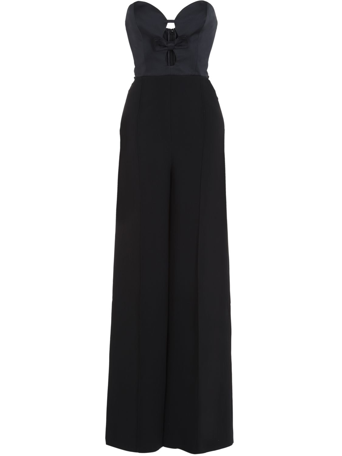 ELIE SAAB TAFFETA STRAPLESS CORSET JUMPSUIT