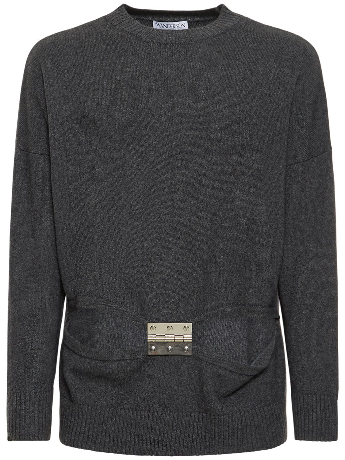 Hinge Crewneck Wool Knit Sweater