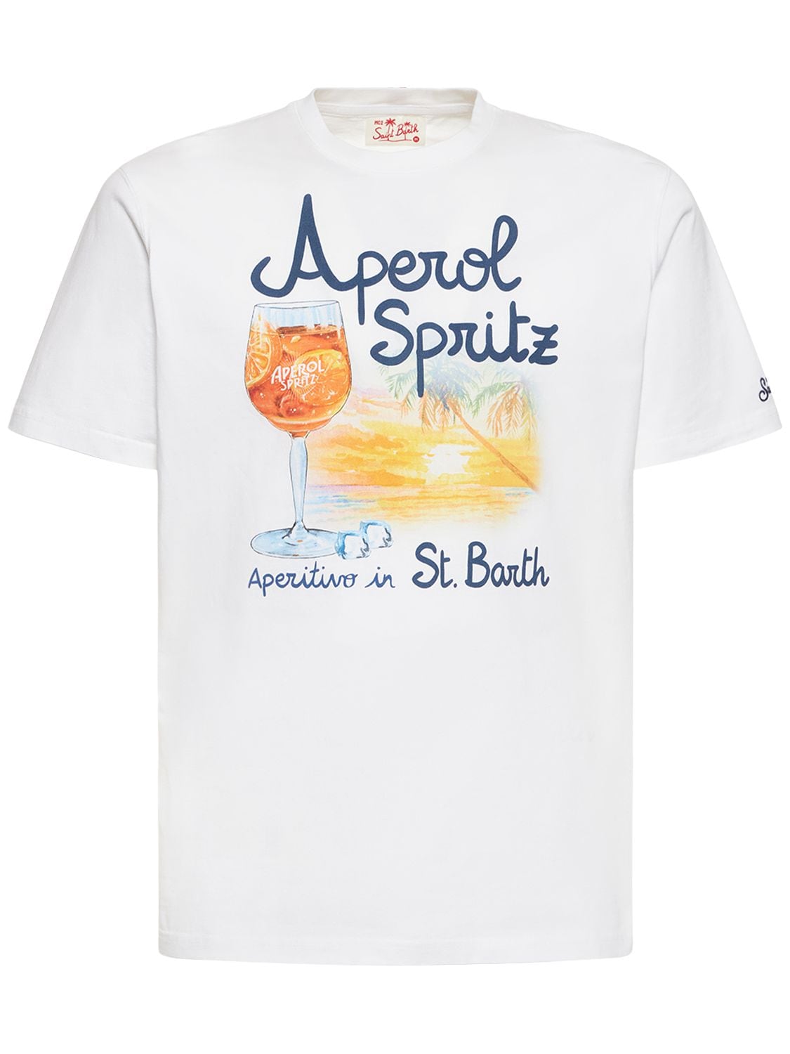 MC2 SAINT BARTH APEROL SPRITZ棉质平纹针织T恤