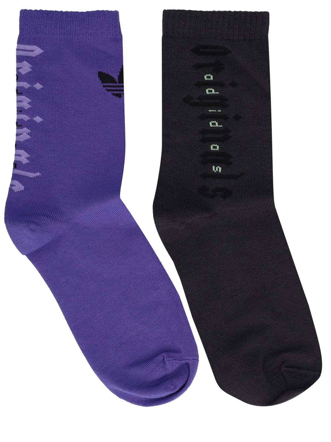 Forvent det Milestone Grund Adidas Originals Pack Of 2 Cotton Blend Socks In Black,purple | ModeSens