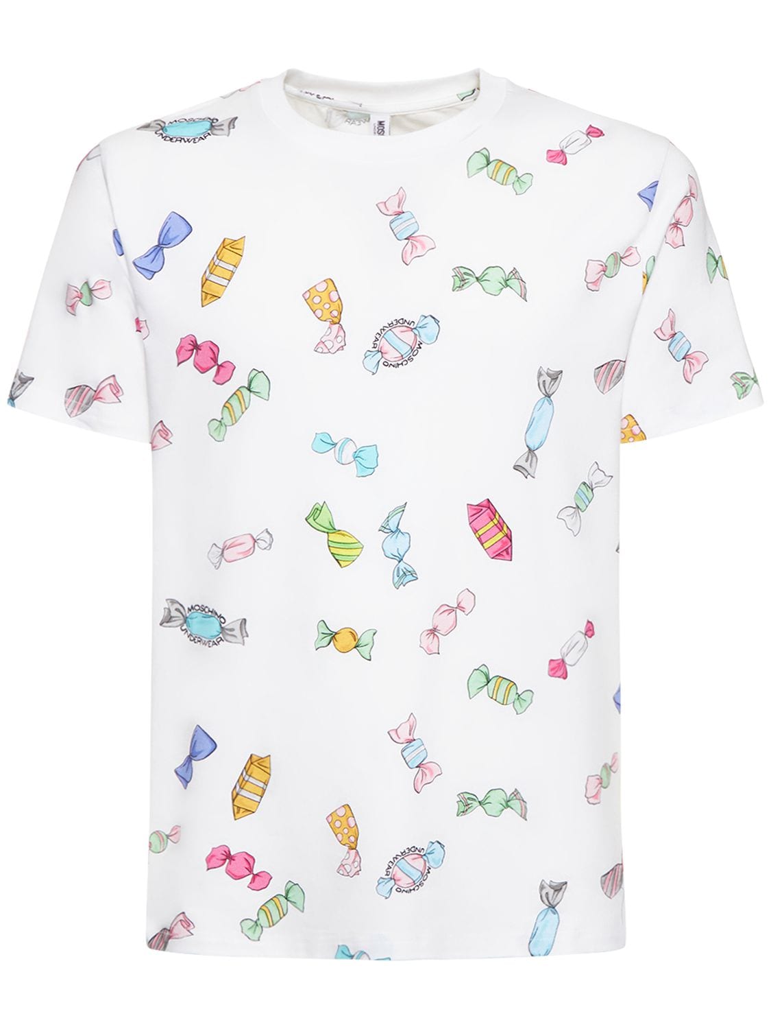 MOSCHINO UNDERWEAR Candy Print Stretch Cotton T-shirt