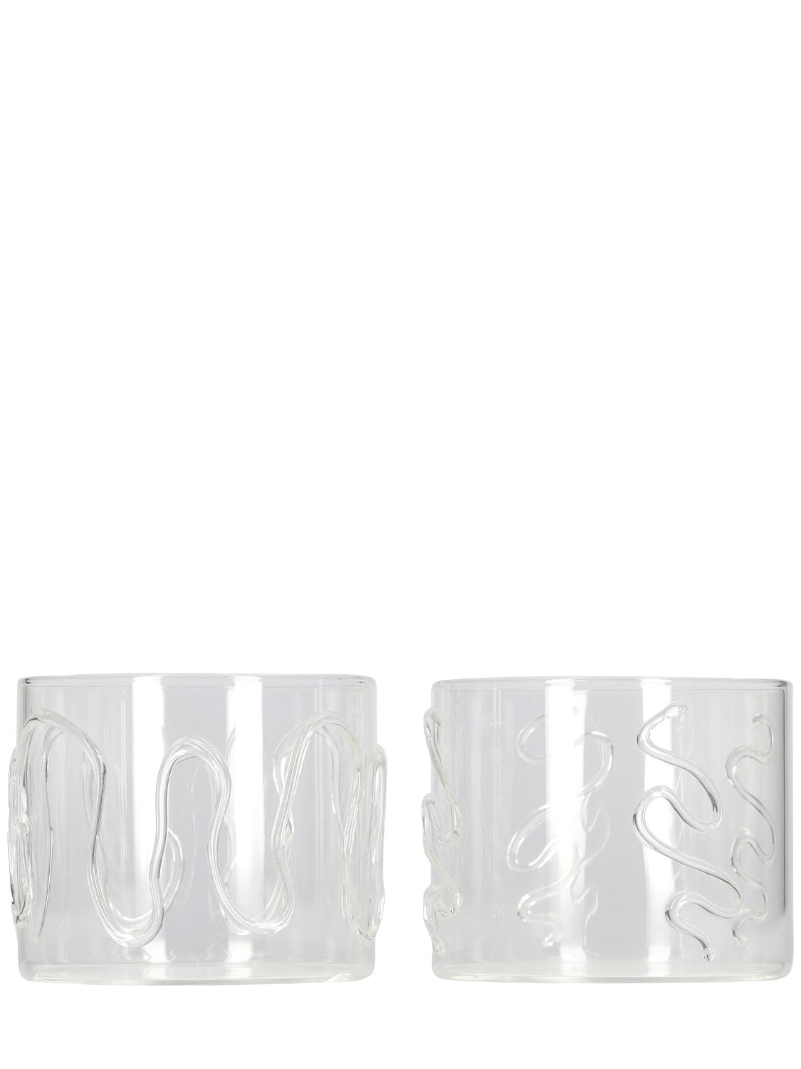 Image of Set Of 2 Low Doodle Glasses