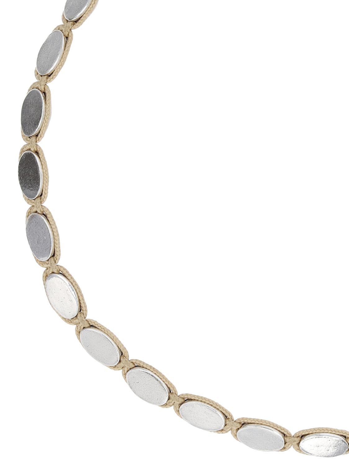 Shop Isabel Marant Sweets Collar Necklace In Natural,silver