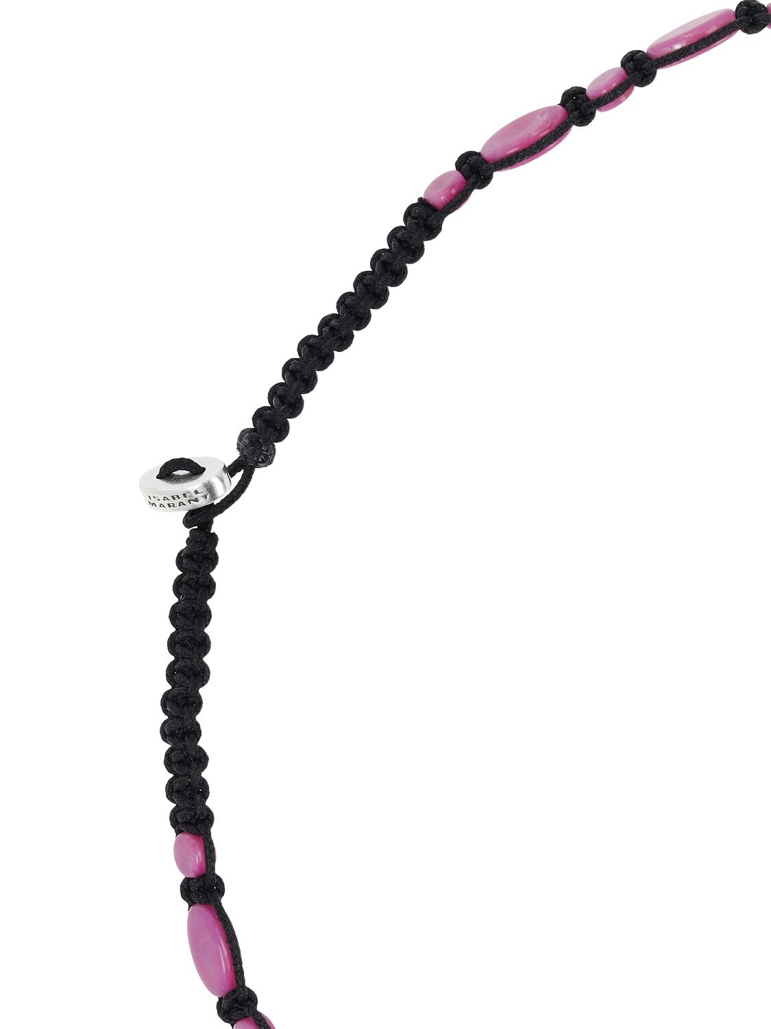 Shop Isabel Marant Sweets Collar Necklace In Fuchsia,black
