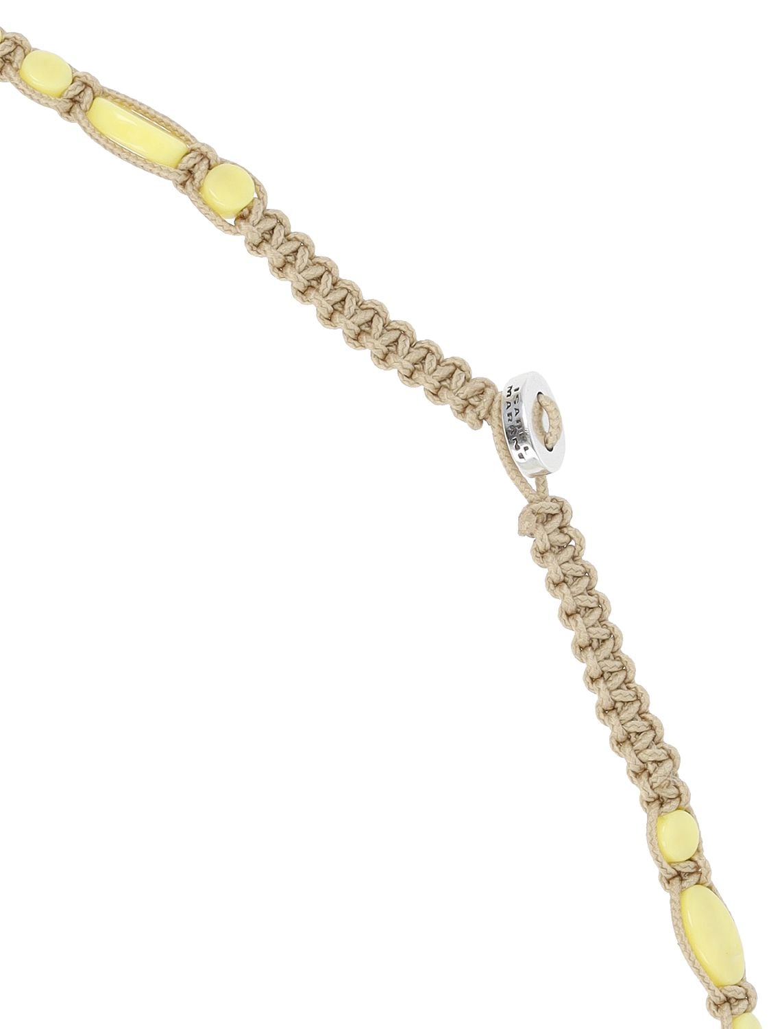 Shop Isabel Marant Sweets Collar Necklace In Yellow,beige