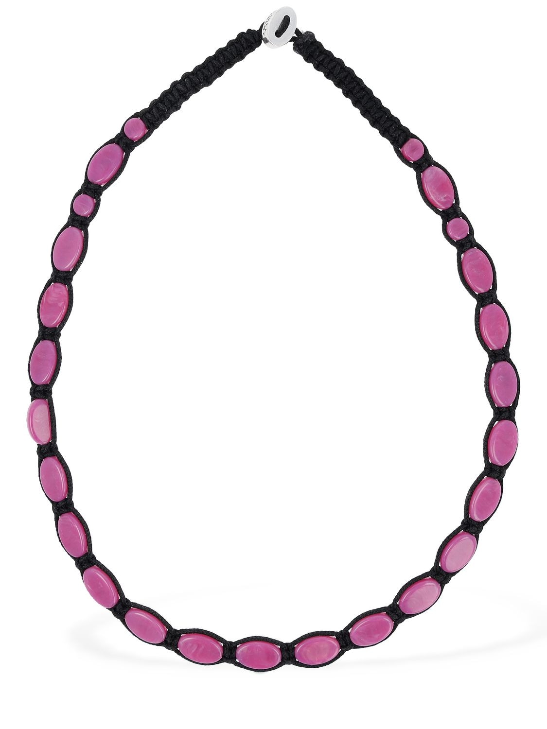 Isabel Marant Sweets Collar Necklace In Fuchsia,black