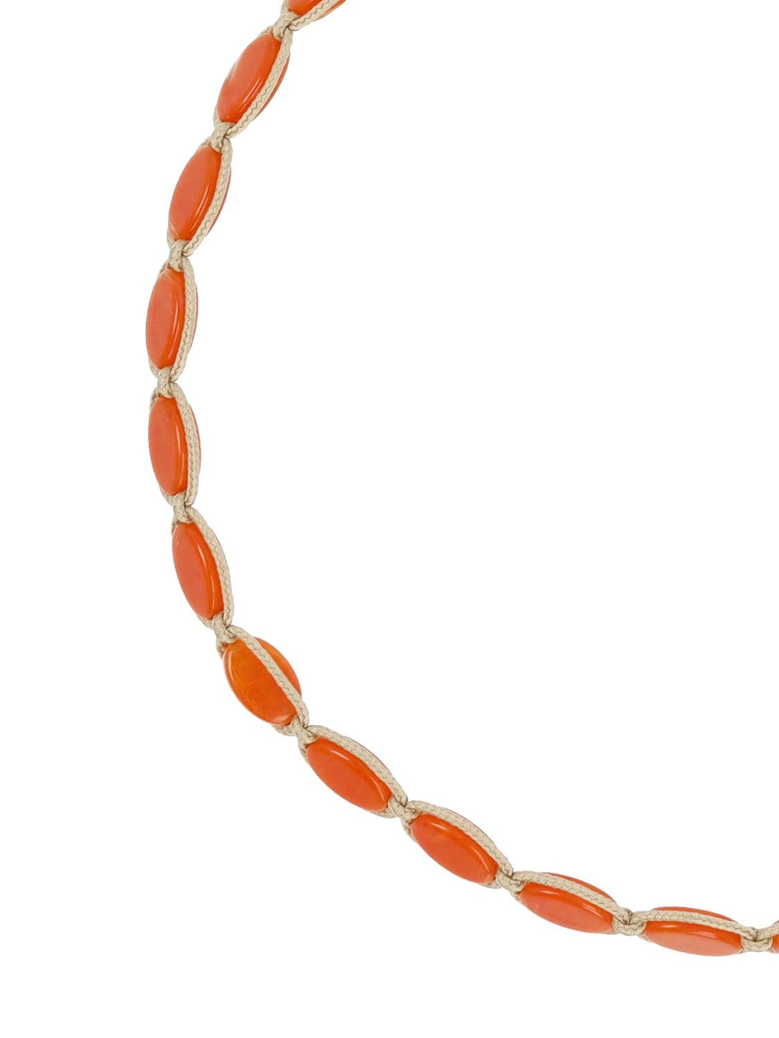 Shop Isabel Marant Sweets Collar Necklace In Orange,beige