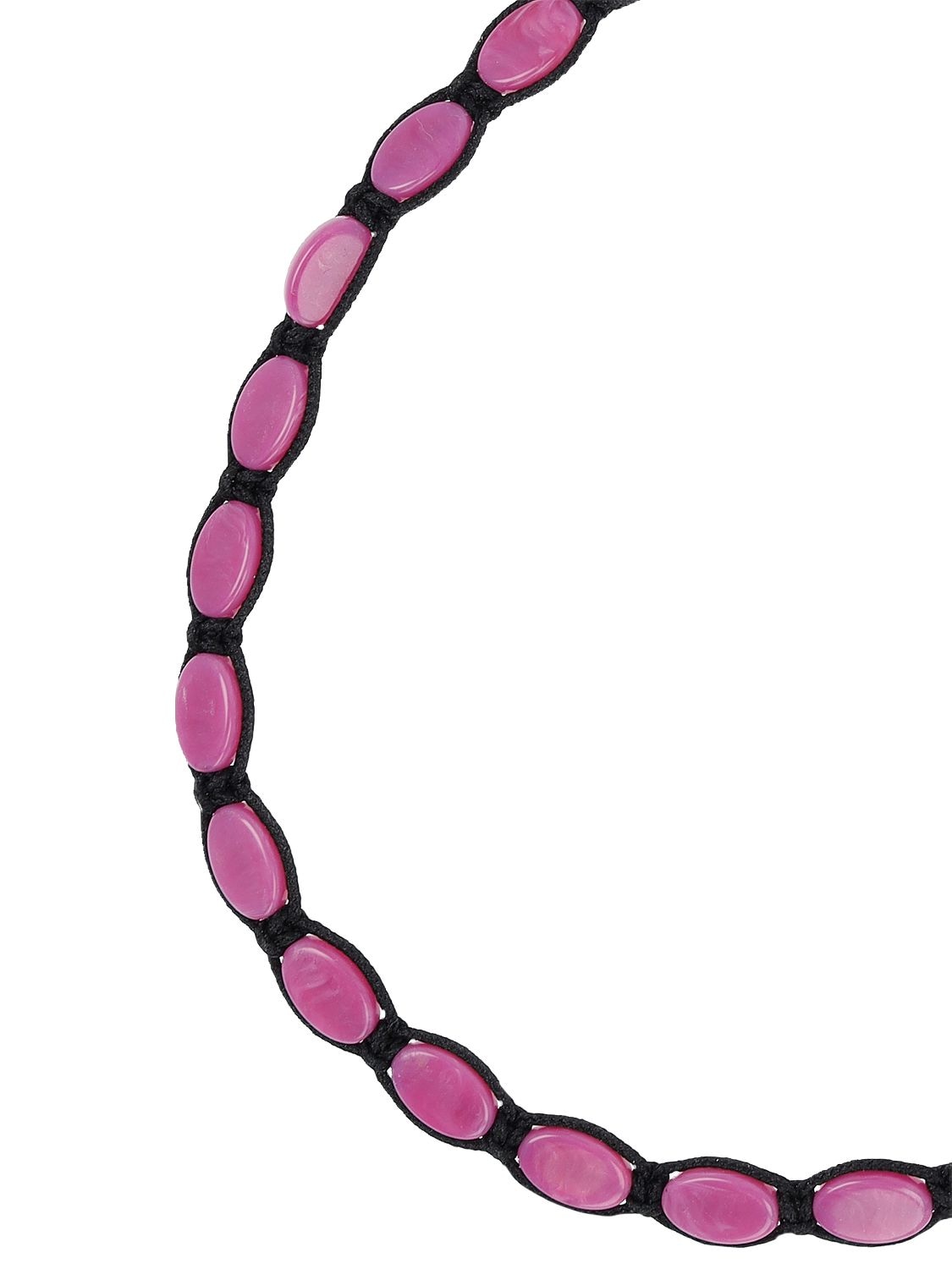 Shop Isabel Marant Sweets Collar Necklace In Fuchsia,black
