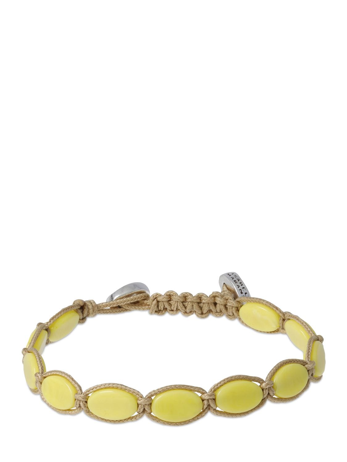 Isabel Marant Sweets Chain Bracelet In Yellow,beige