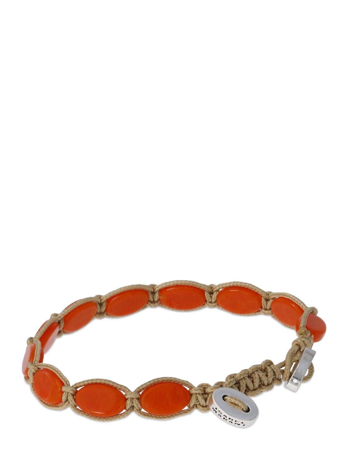Shop Isabel Marant Sweets Chain Bracelet In Orange,beige