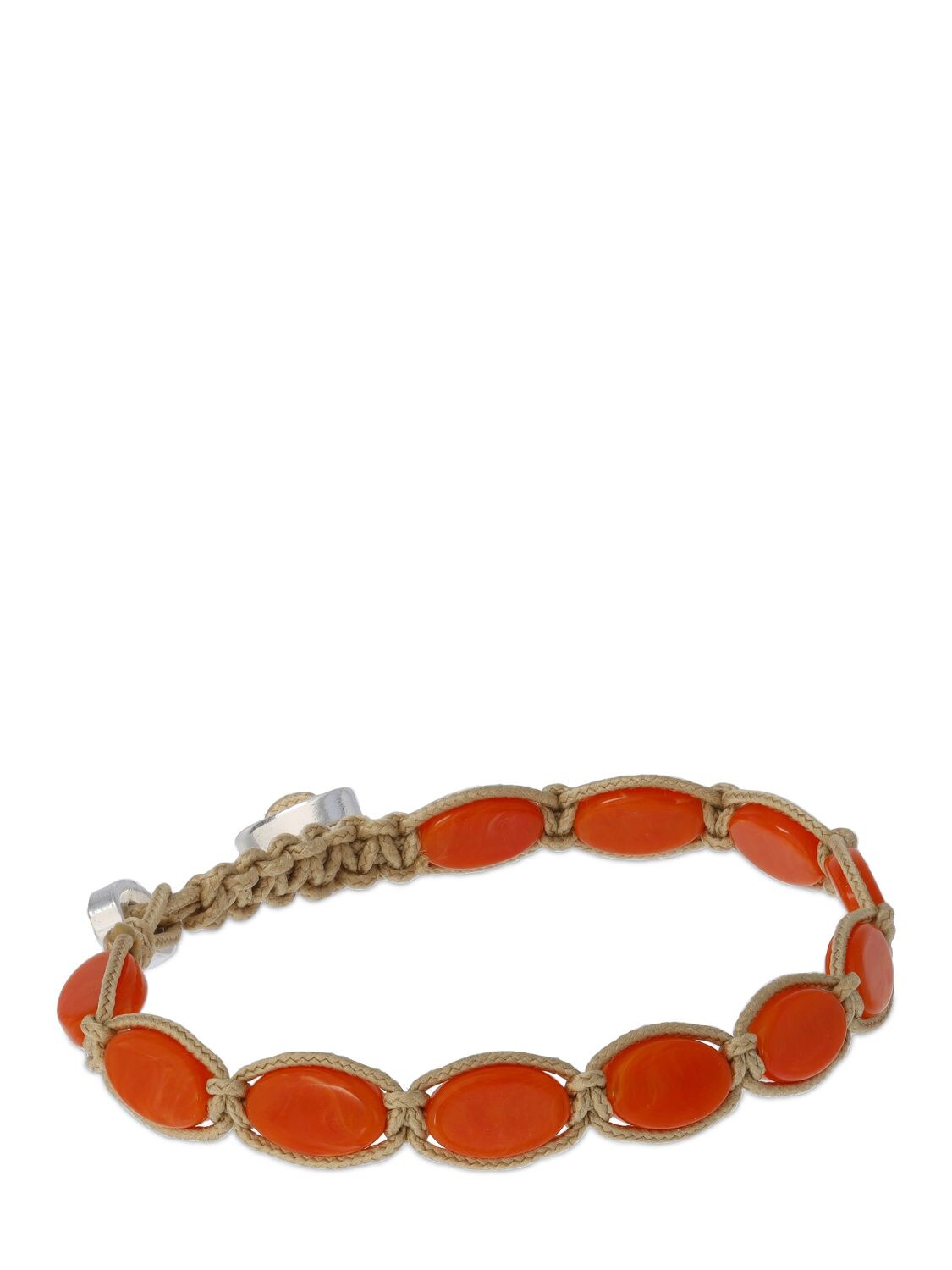 Shop Isabel Marant Sweets Chain Bracelet In Orange,beige