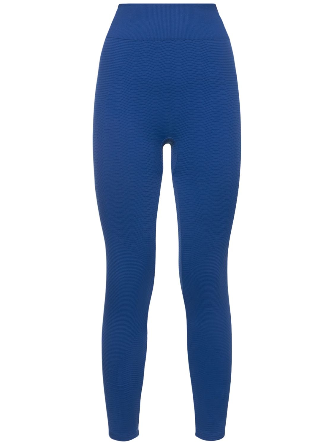 Wolford The W Wellness Smoothing Leggings In Blue