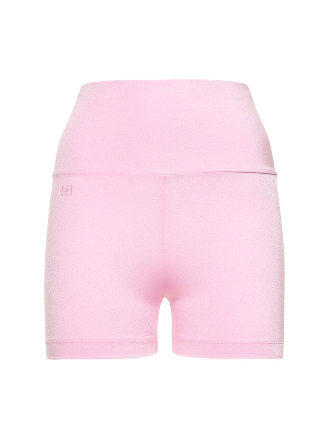 Wolford The W Workout Shorts In Pink