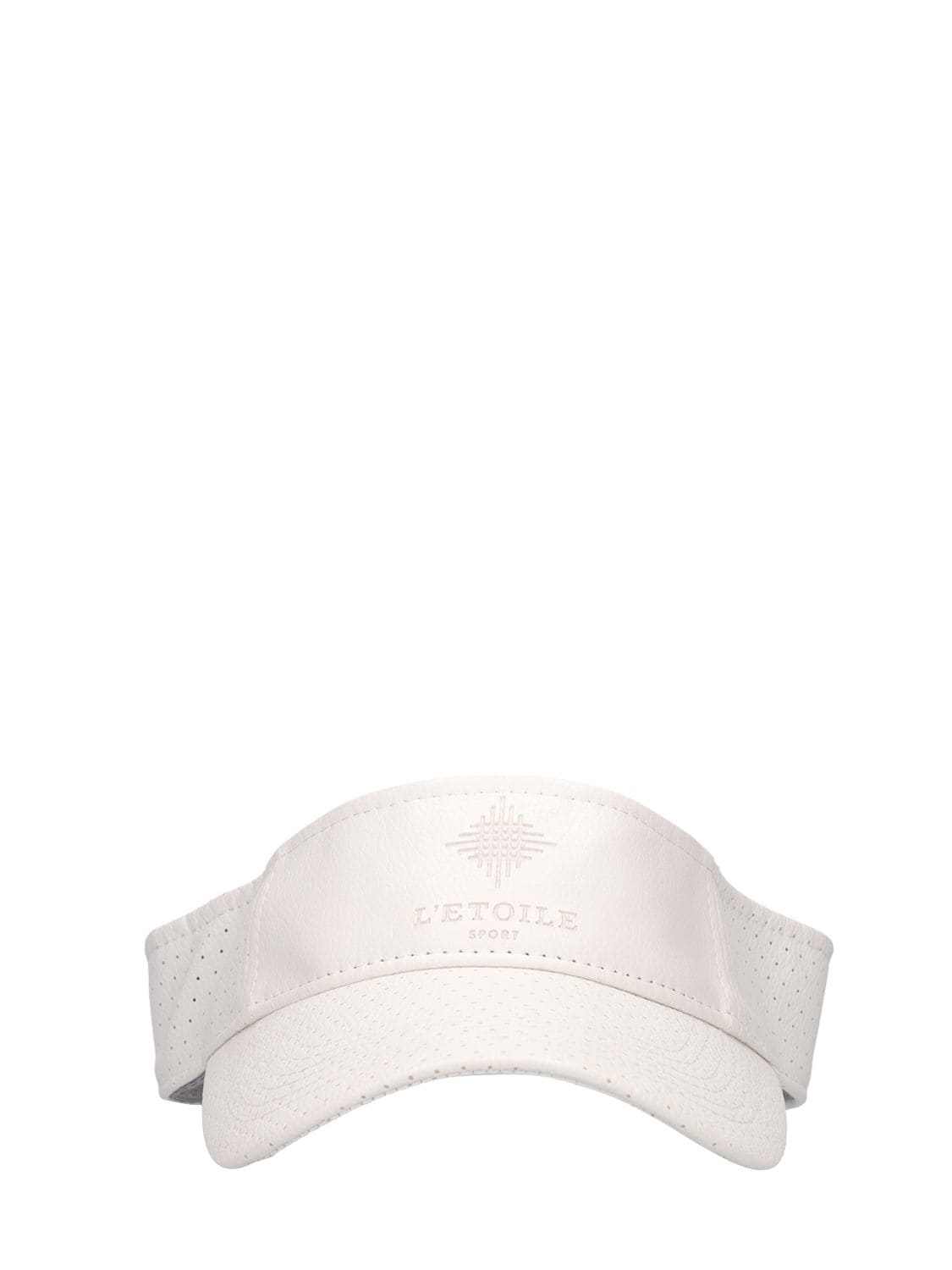 L'etoile Sport Perforated Leather Visor In White