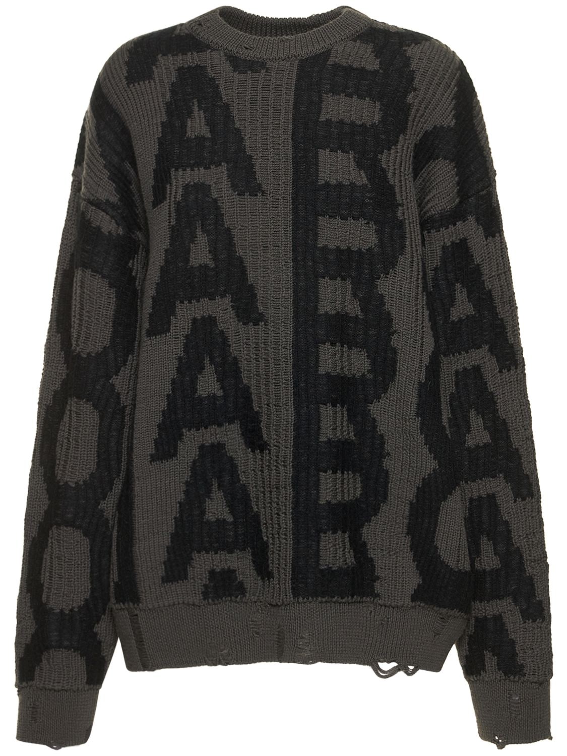 MARC JACOBS Monogram Distressed Sweater