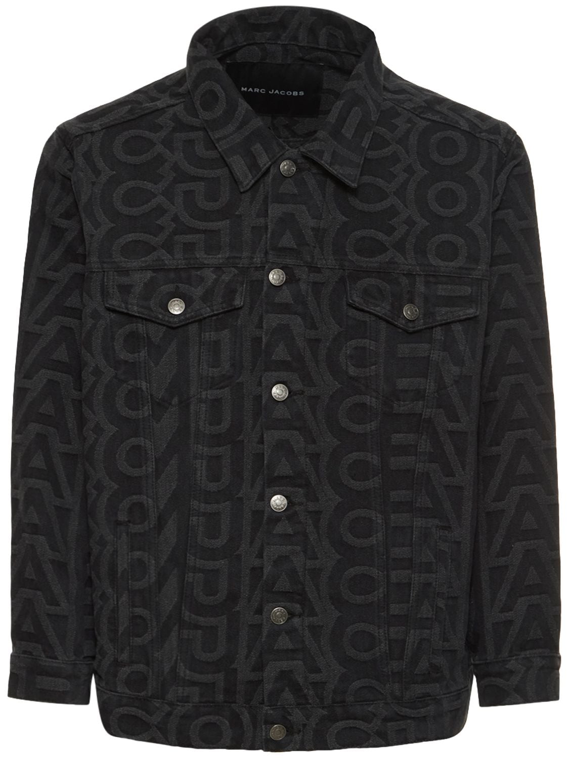 Marc Jacobs (the) Monogram Denim Jacket In Black
