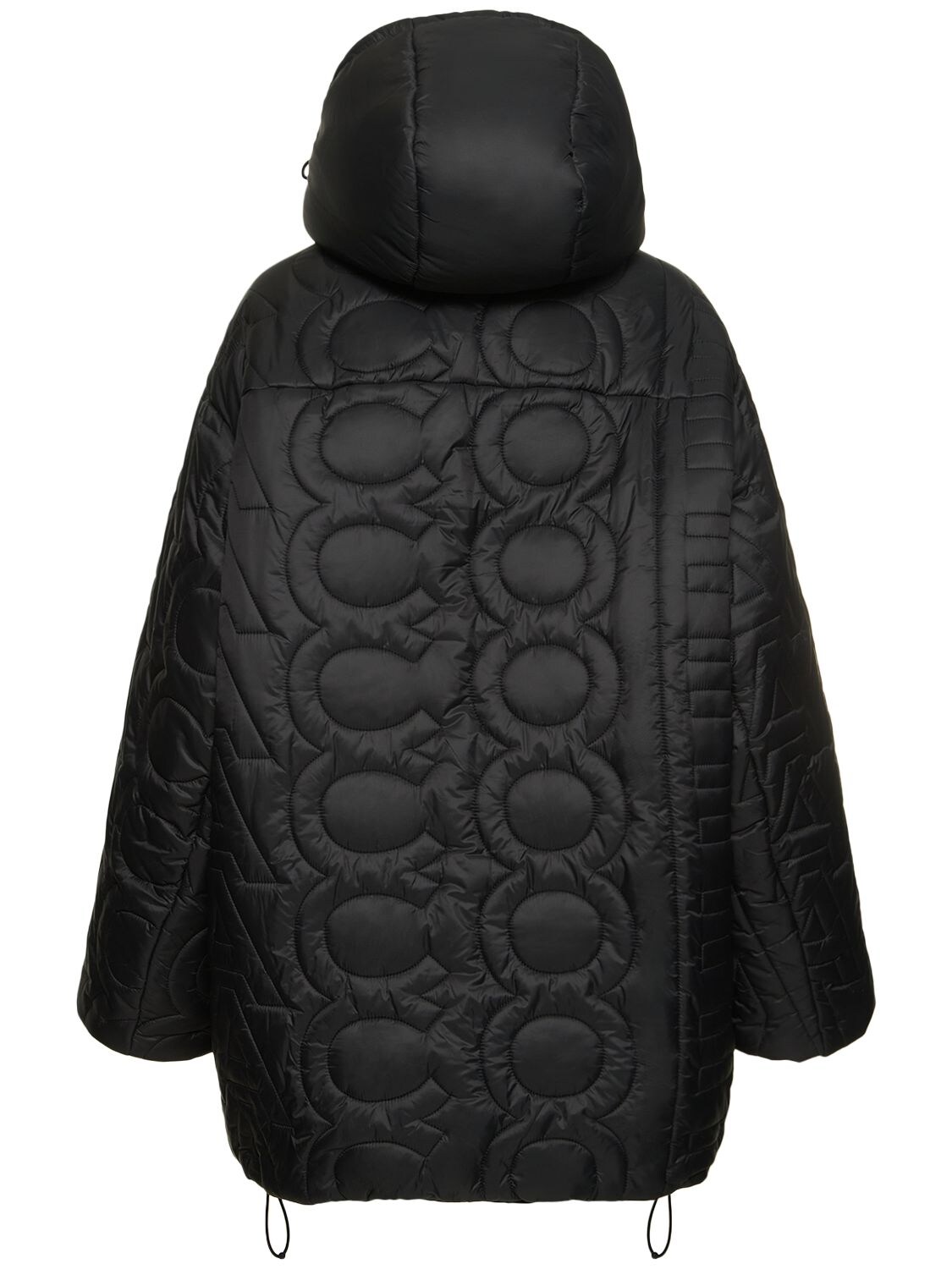 Shop Marc Jacobs Monogram Quilted Down Jacket In Black