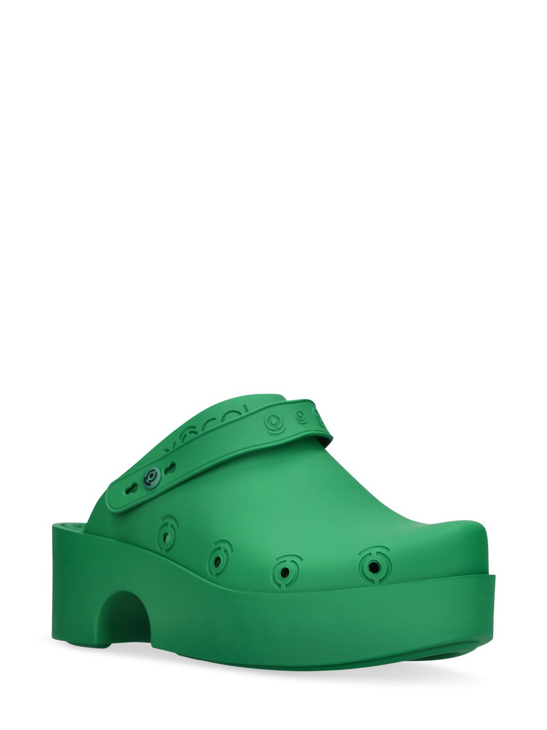 Xocoi 60mm Recycled Rubber Clogs In Green ModeSens