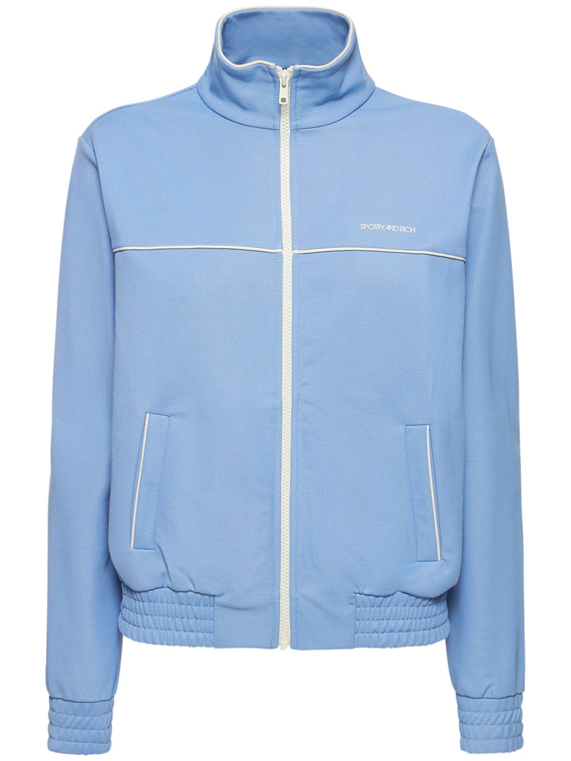 Sporty And Rich Srhwc Track Jacket In Light Blue