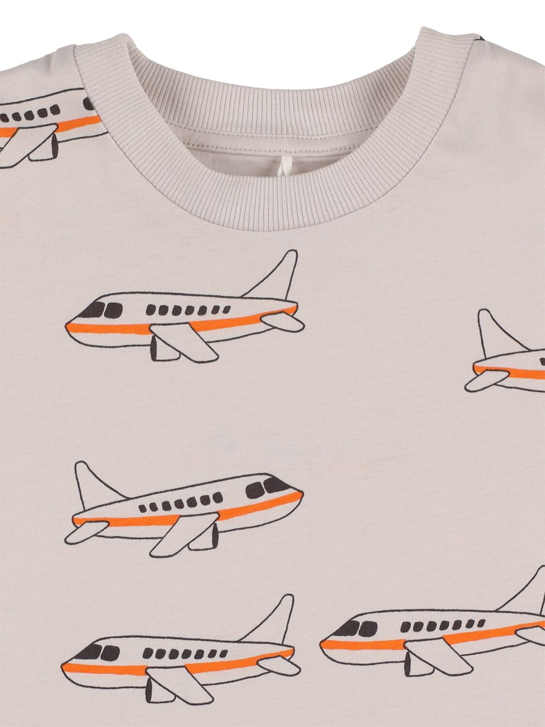 Mini Rodini Babies' Planes Printed Organic Cotton T-shirt In