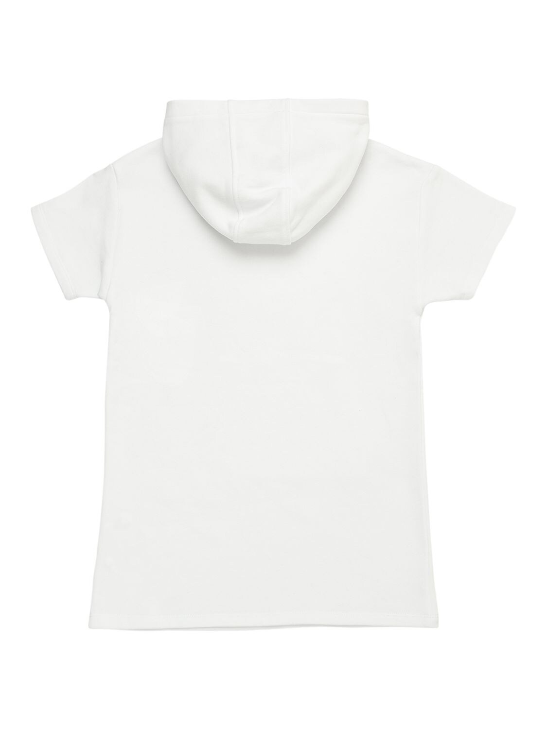Marc Jacobs (the) Cotton Hooded Sweat Dress W/ Logo In White