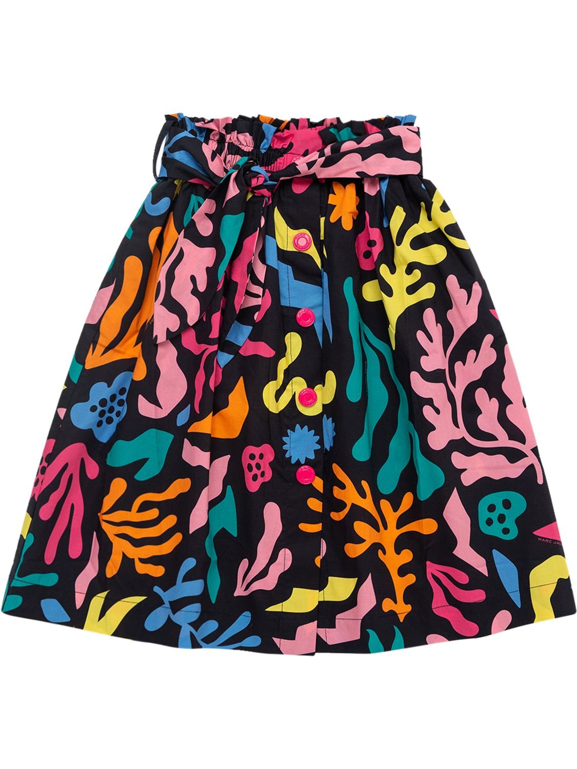 Marc Jacobs (the) Kids' All Over Print Poplin Mini Skirt In Black,multi