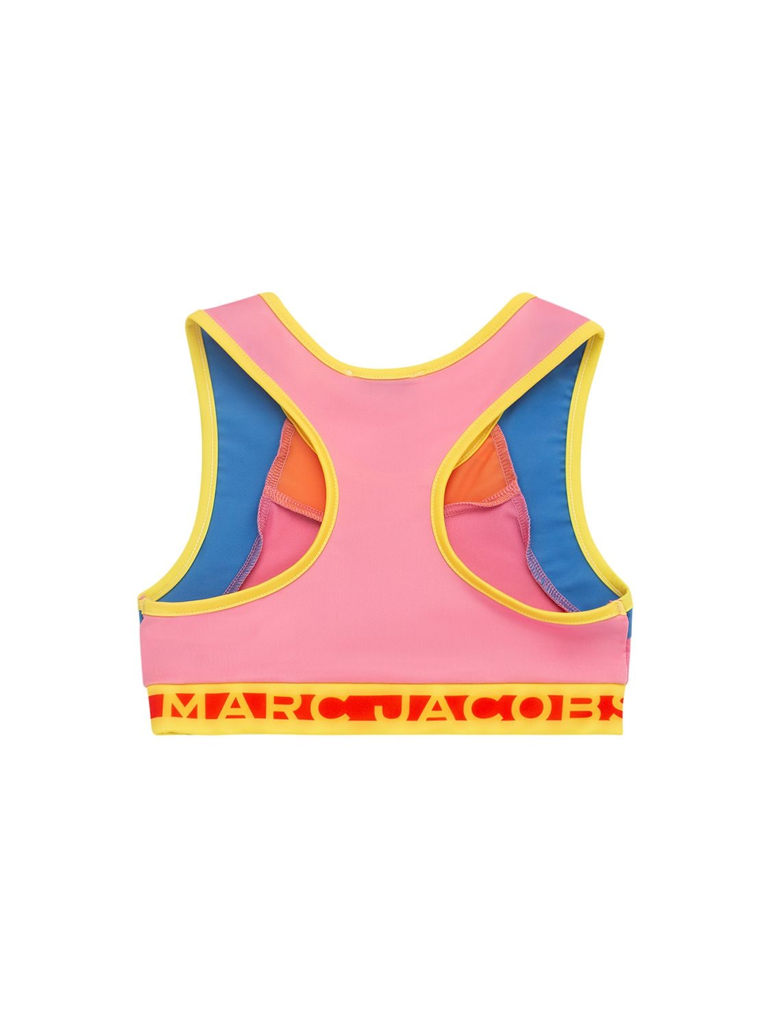 Logo colorblocked sports bra in multicoloured - Marc Jacobs Kids