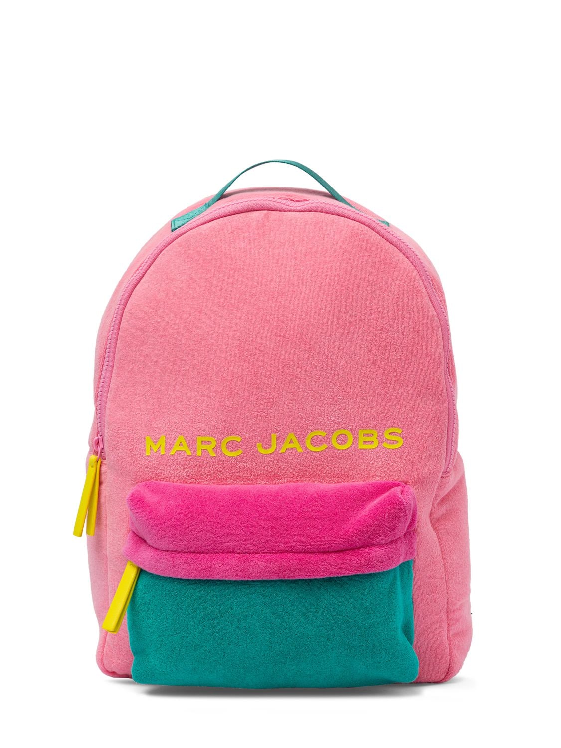Marc Jacobs (the) Kids' Color Block Terry Cloth Backpack W/logo In Multicolor
