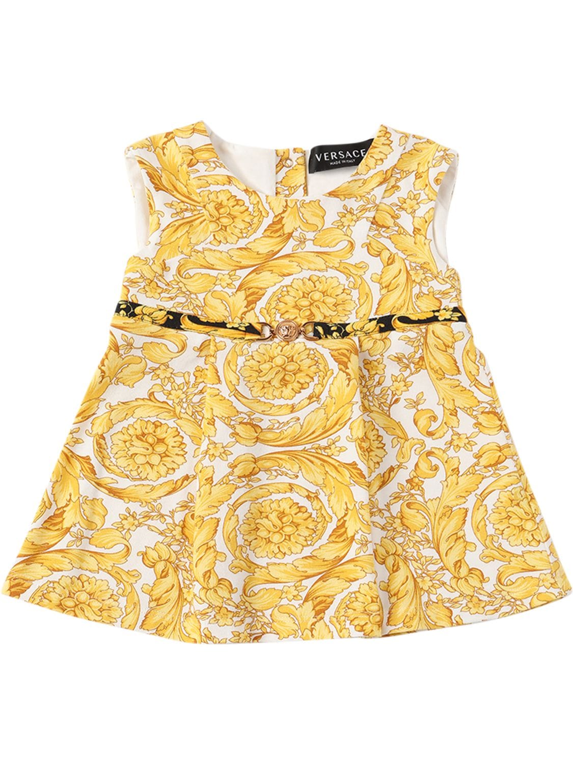 Baroque Print Cotton Blend Jersey Dress – KIDS-GIRLS > CLOTHING > DRESSES