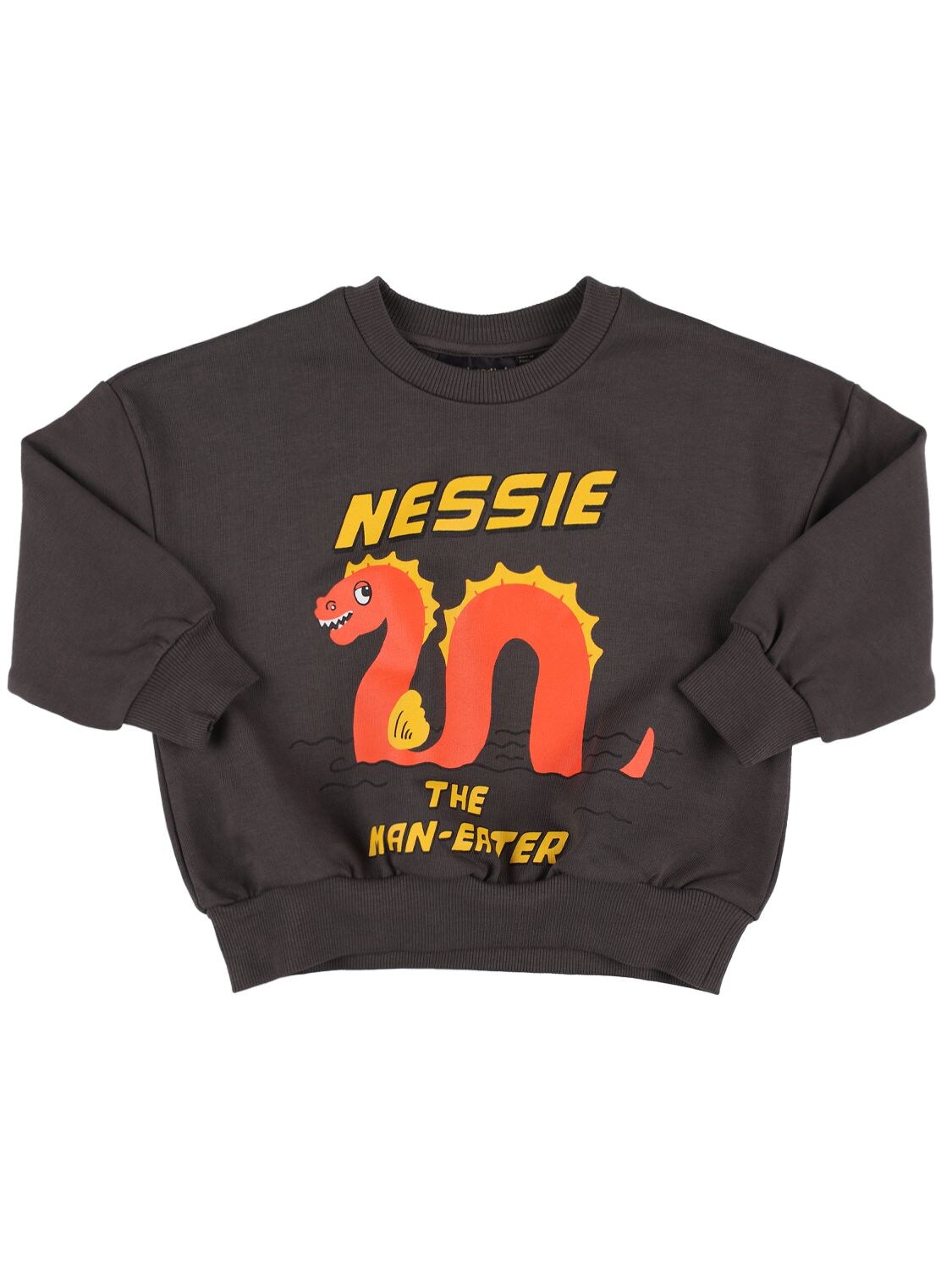 Nessie Print Organic Cotton Sweatshirt – KIDS-BOYS > CLOTHING > SWEATSHIRTS