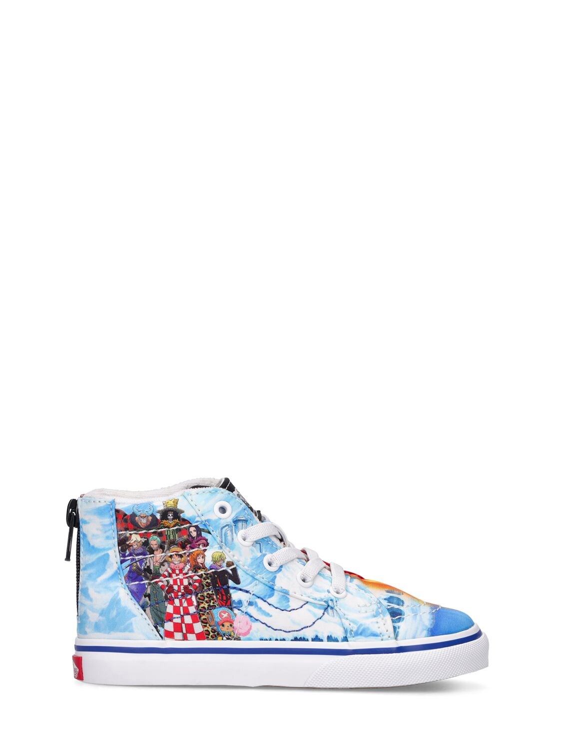 Image of One Piece Print High Zip-up Sneakers