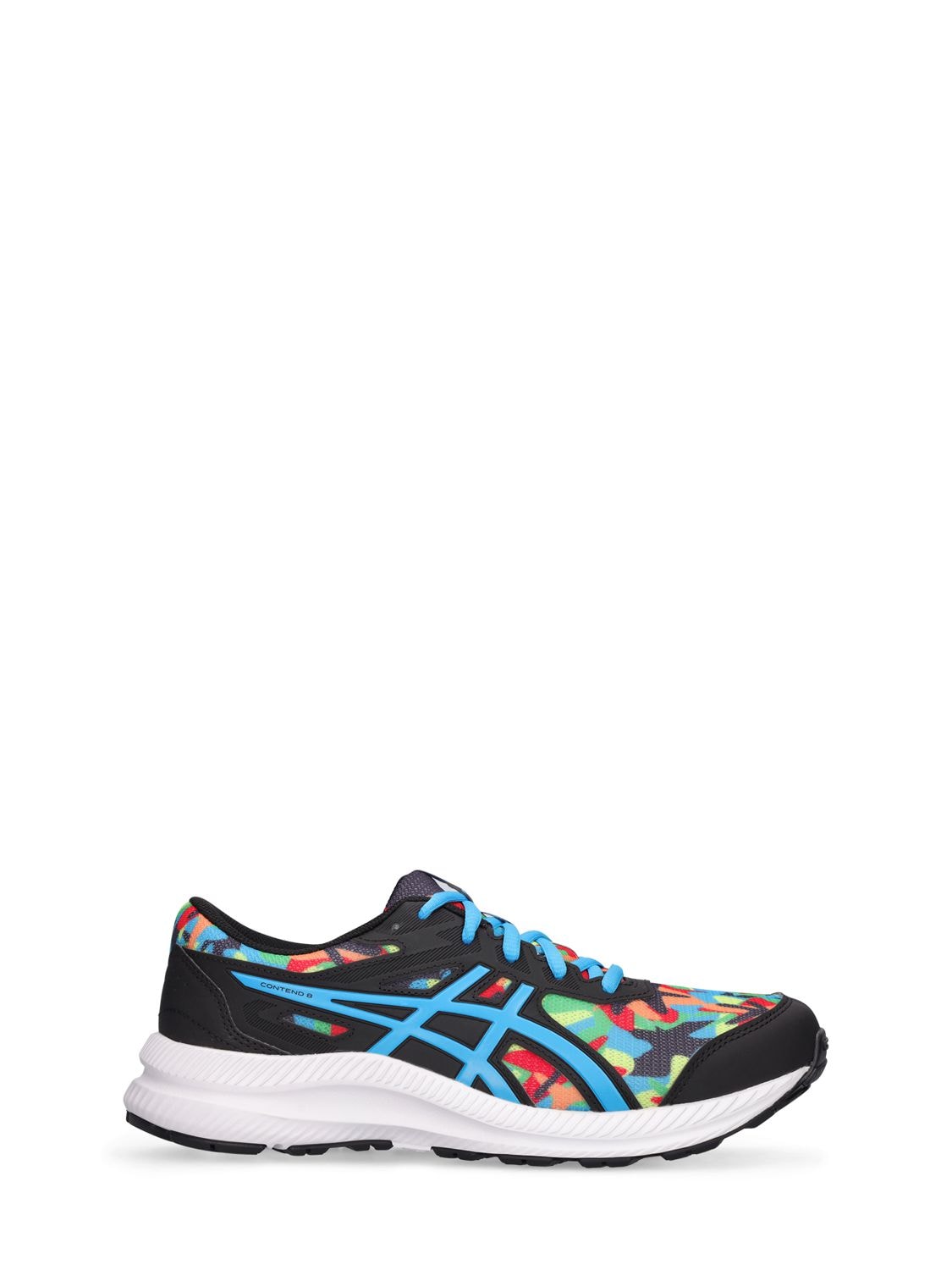 Asics Kids' Contend Faux Leather Lace-up Sneakers In Multicolor