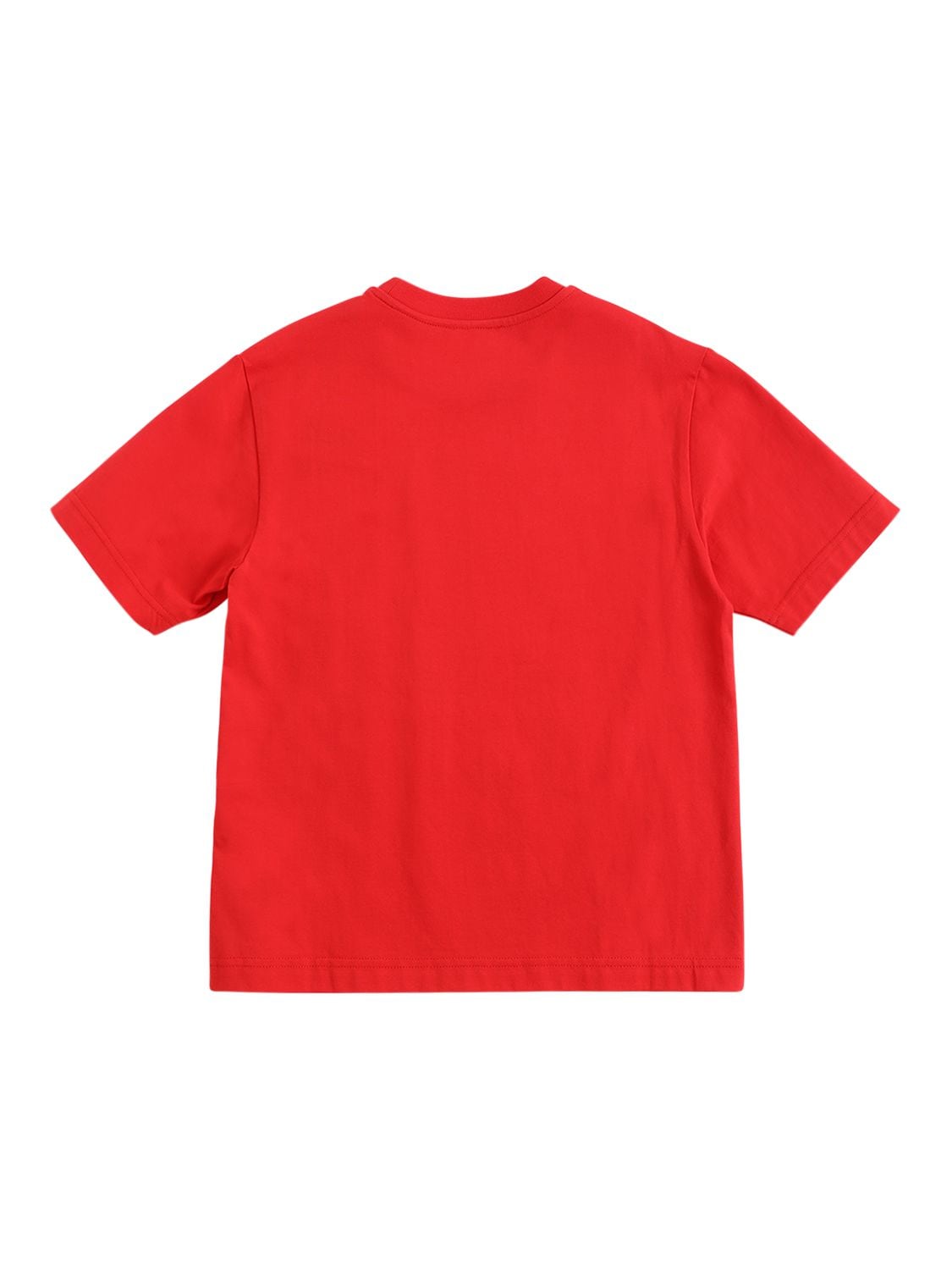 Shop Diesel Logo Print Cotton Jersey T-shirt In Red