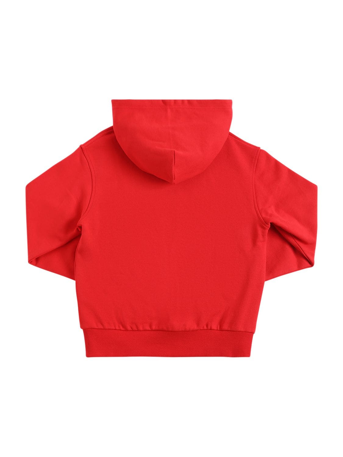 Shop Diesel Logo Print Cotton Sweatshirt Hoodie In Red