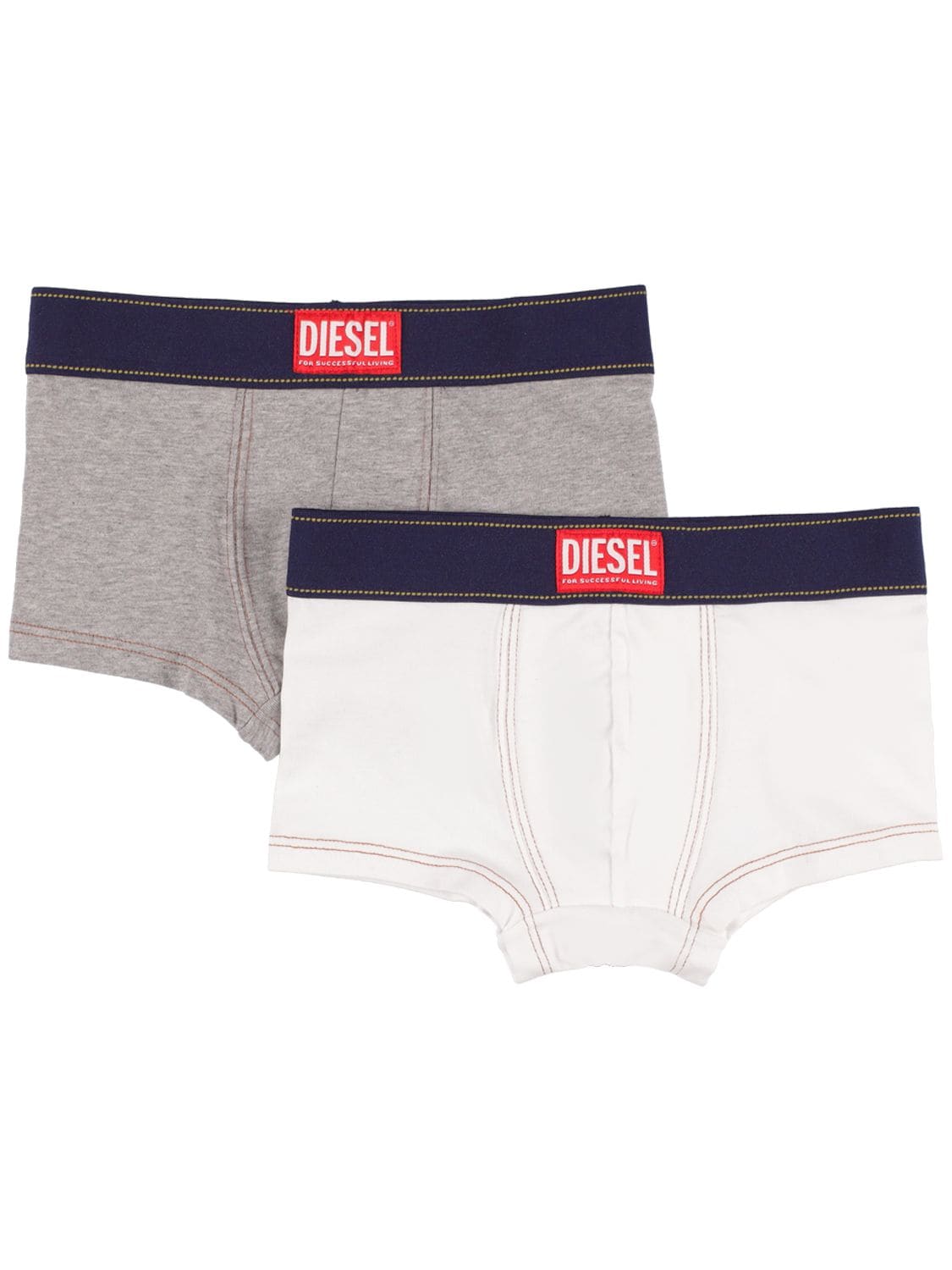 Diesel Kids' Pack Of 2 Cotton Jersey Boxer Briefs In Multicolor