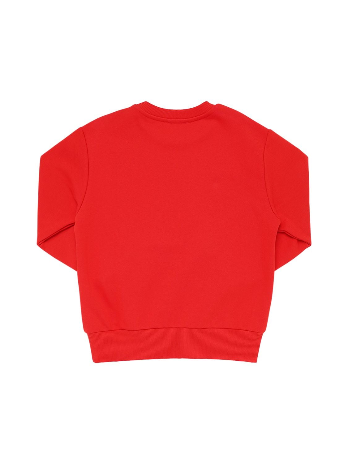 Shop Diesel Logo Print Cotton Jersey Sweatshirt In Red