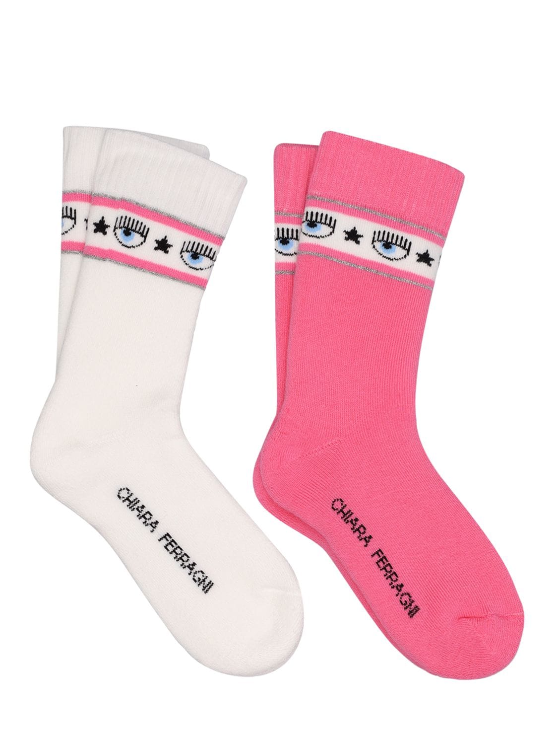 Set Of 2 Logomania Cotton Socks
