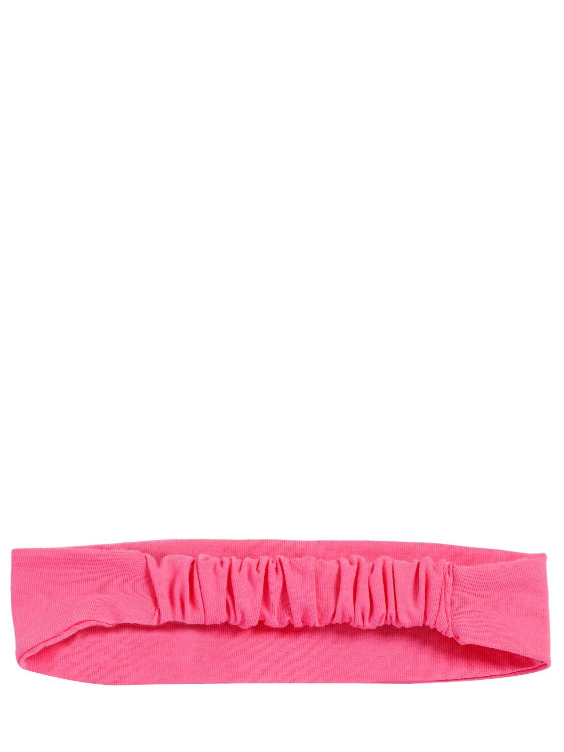 Chiara Ferragni Eye & Star Cotton Jersey Headband In Dark Pink