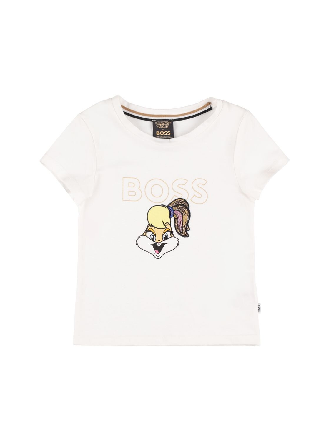 Lola Print Cotton Jersey T-shirt – KIDS-GIRLS > CLOTHING > T-SHIRTS & TANKS