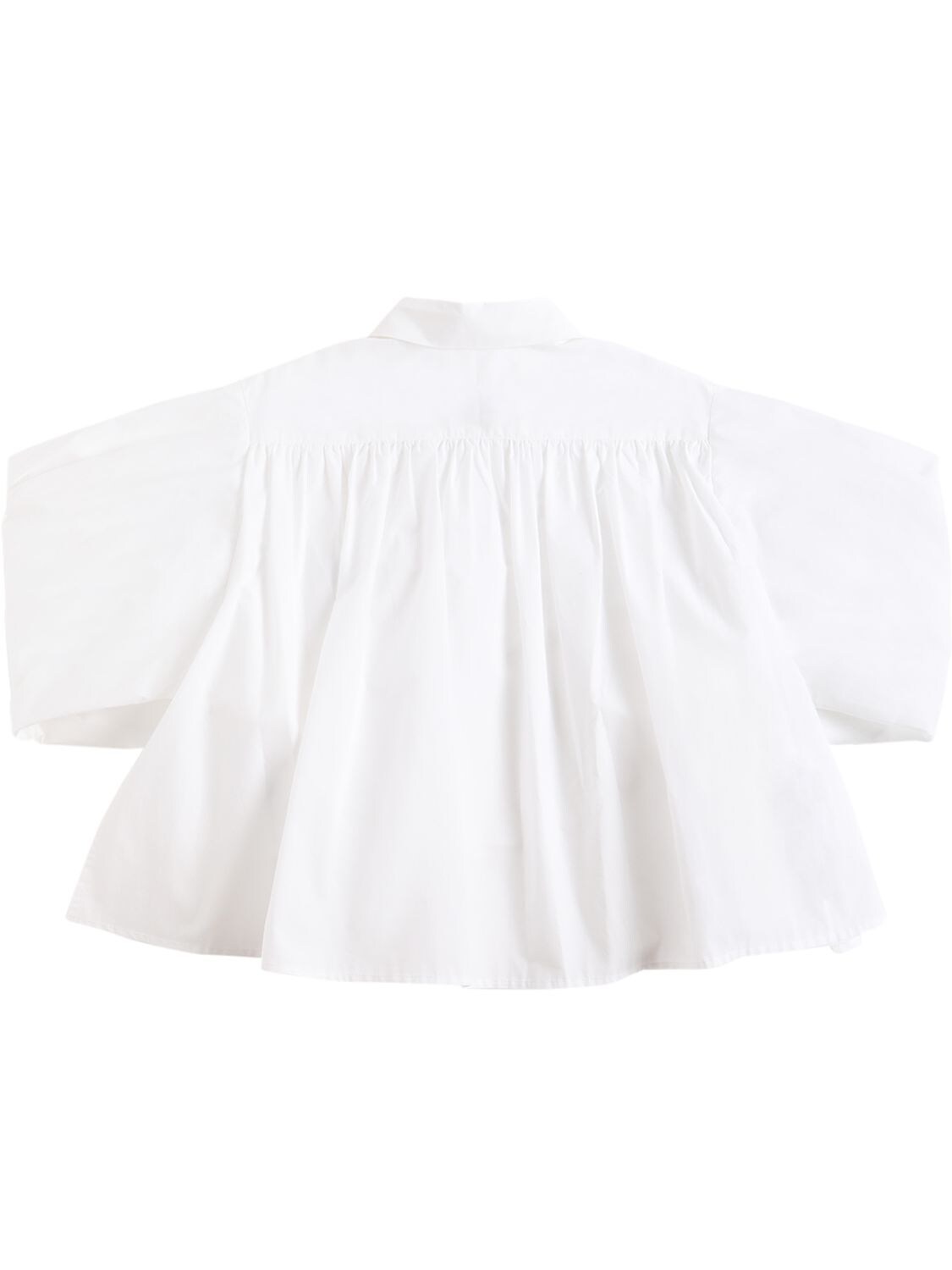 Shop Mm6 Maison Margiela Cotton Poplin Shirt In White