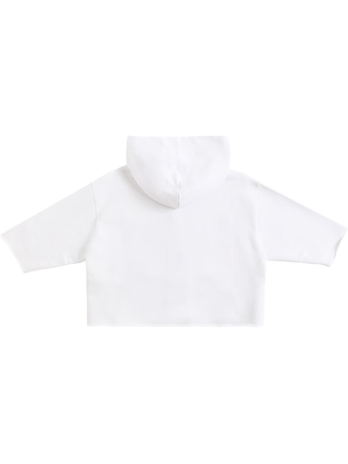 Shop Mm6 Maison Margiela Logo Print Cotton Sweatshirt Hoodie In White