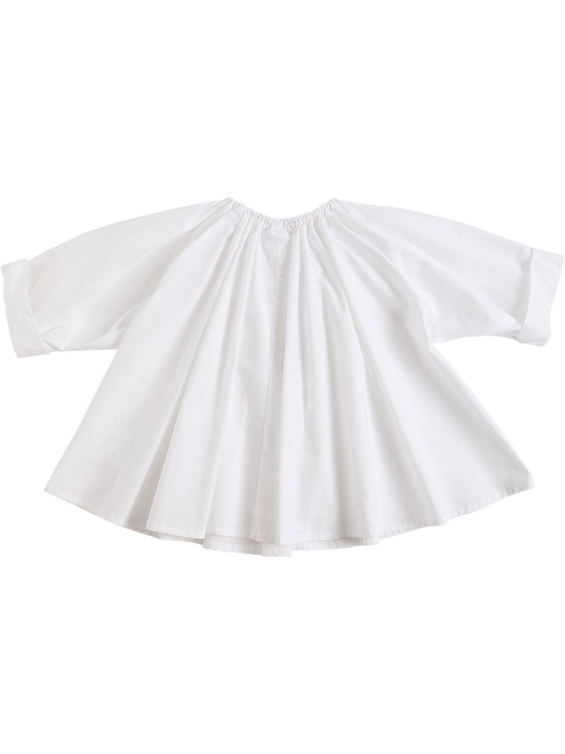 Shop Mm6 Maison Margiela Cotton Poplin Shirt W/ Bow In White