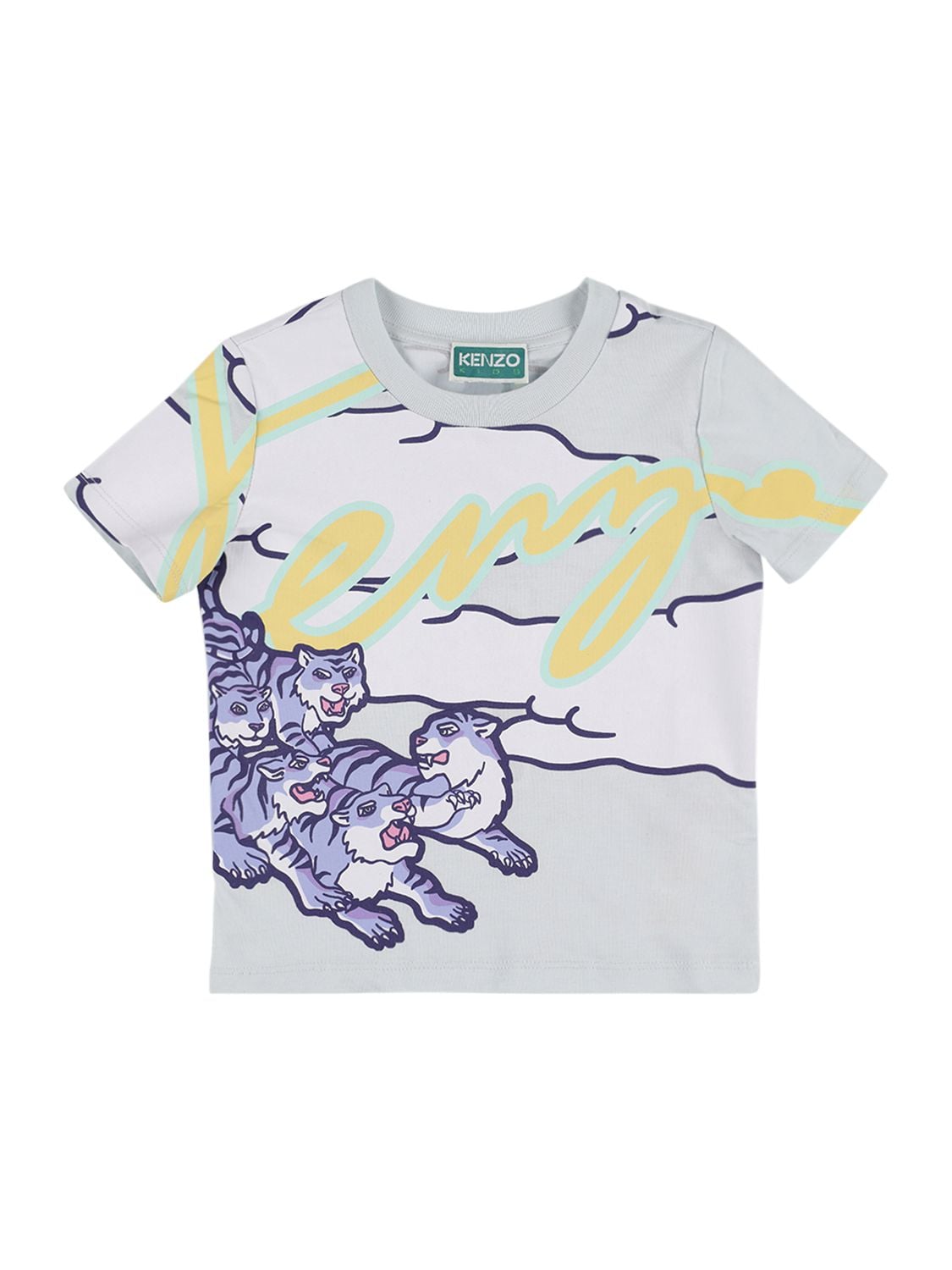 Printed Tiger Cotton Jersey T-shirt – KIDS-BOYS > CLOTHING > T-SHIRTS
