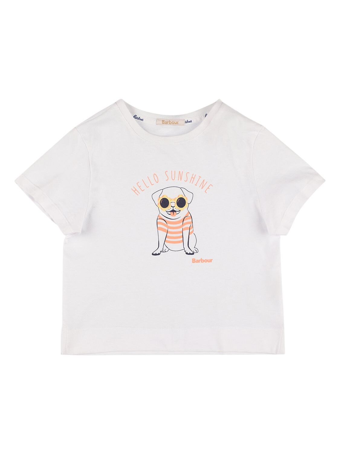 Pug Print Cotton Jersey T-shirt – KIDS-BOYS > CLOTHING > T-SHIRTS