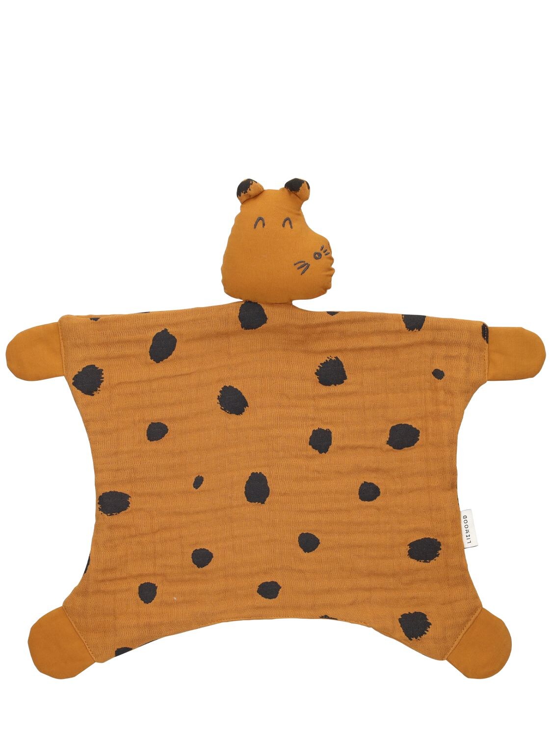 Liewood Kids' Leopard Organic Cotton Cuddle Teddy In Brown