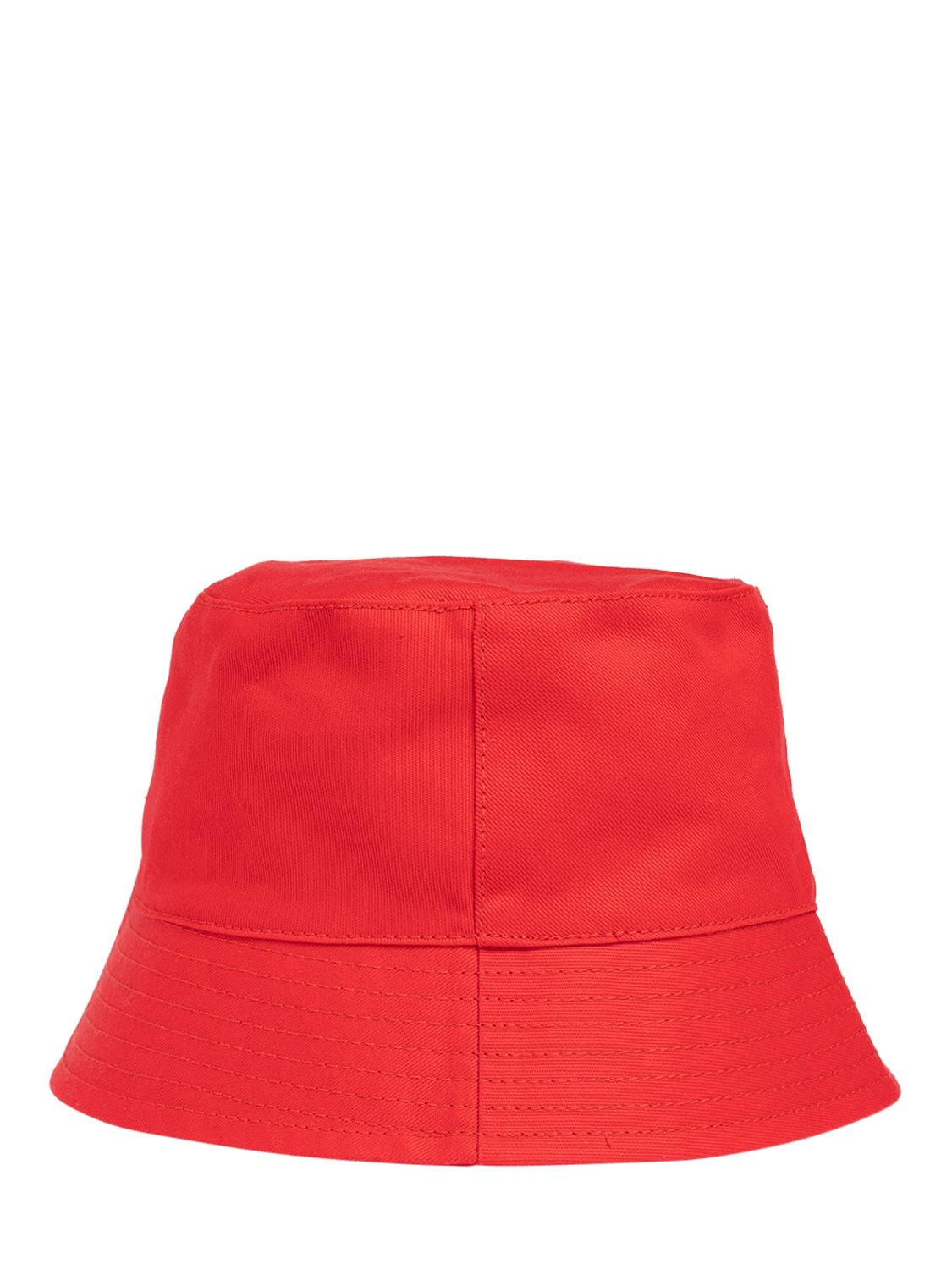 Shop Dsquared2 Cotton Gabardine Bucket Hat In Red