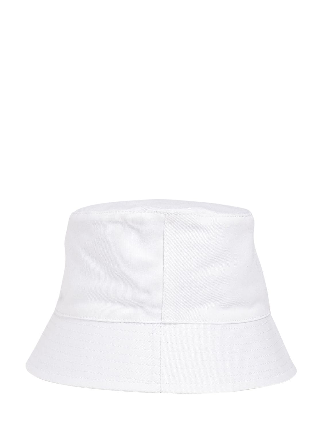 Shop Dsquared2 Cotton Gabardine Bucket Hat In White