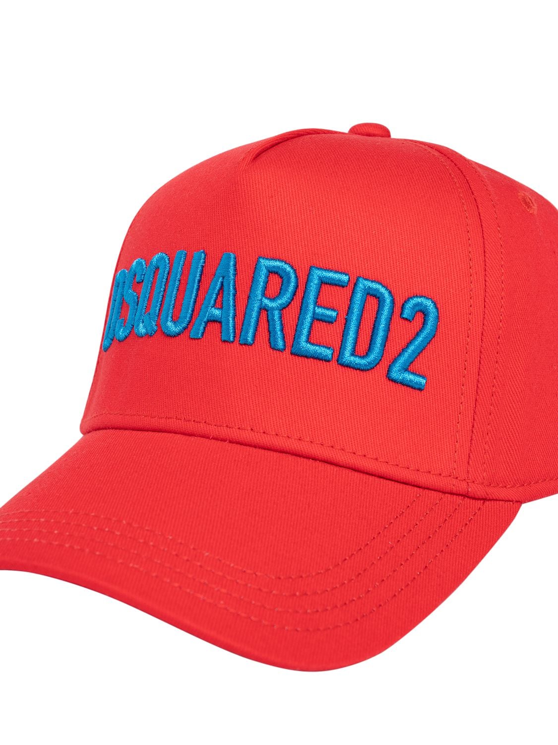 Shop Dsquared2 Cotton Gabardine Hat W/ Logo In Red