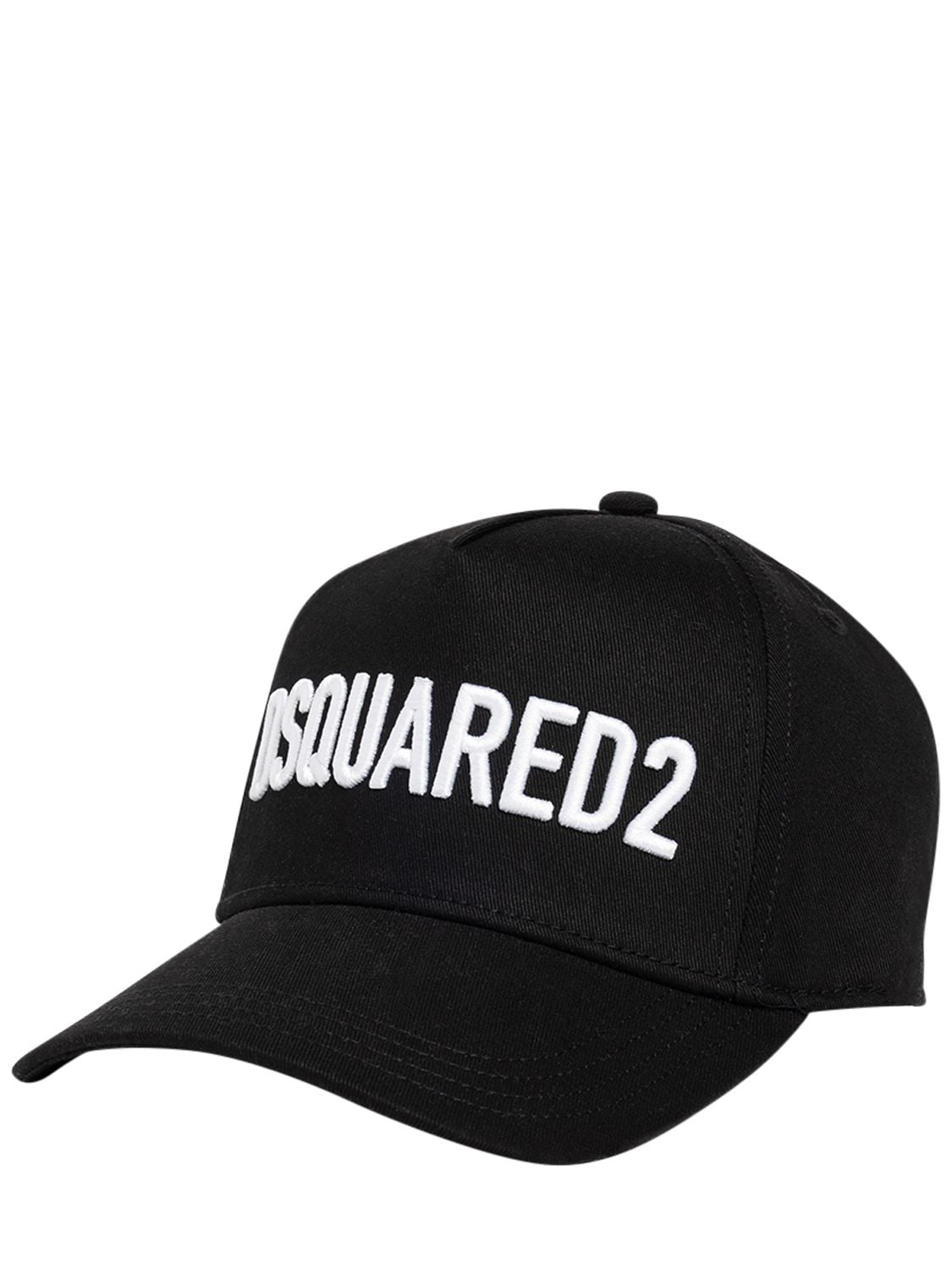 Shop Dsquared2 Cotton Gabardine Hat W/ Logo In Black